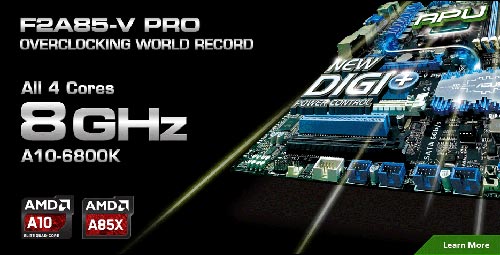 突破8GHz!华硕主板F2A85-V PRO超频创世界