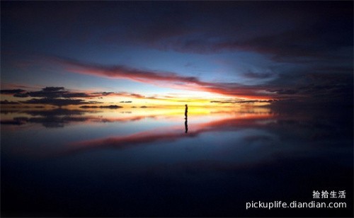 乌尤尼盐湖海天一线牵 高清摄影图赏