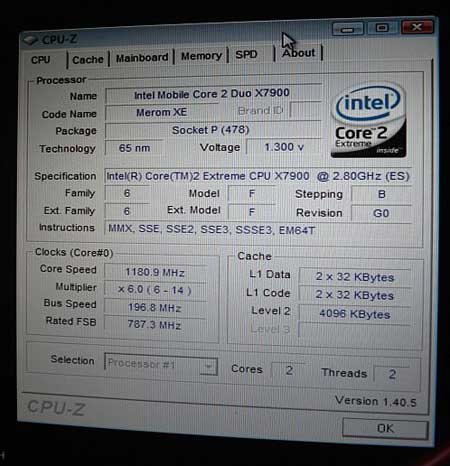 Ӣ�ض������ƶ�X7900������CPU-Z��ͼͼƬ����,ͼ1-ZOL�йش����ߵ�1��