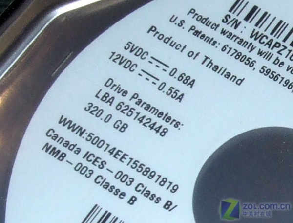 �������ݣ�WD��WD ���ӽ� 320GB 7200ת 16MB SATA2��WD3200AAKS��ͼƬ���� ��3�� -ZOL�йش����ߵ�3��
