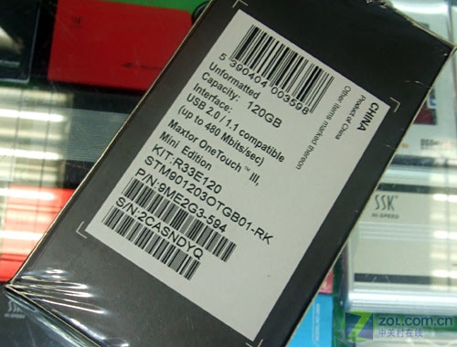 ���أ�Maxtor��Maxtor OneTouch III Mini2.5Ӣ�磨120GB)ͼƬ���� ��4�� -ZOL�йش����ߵ�4��