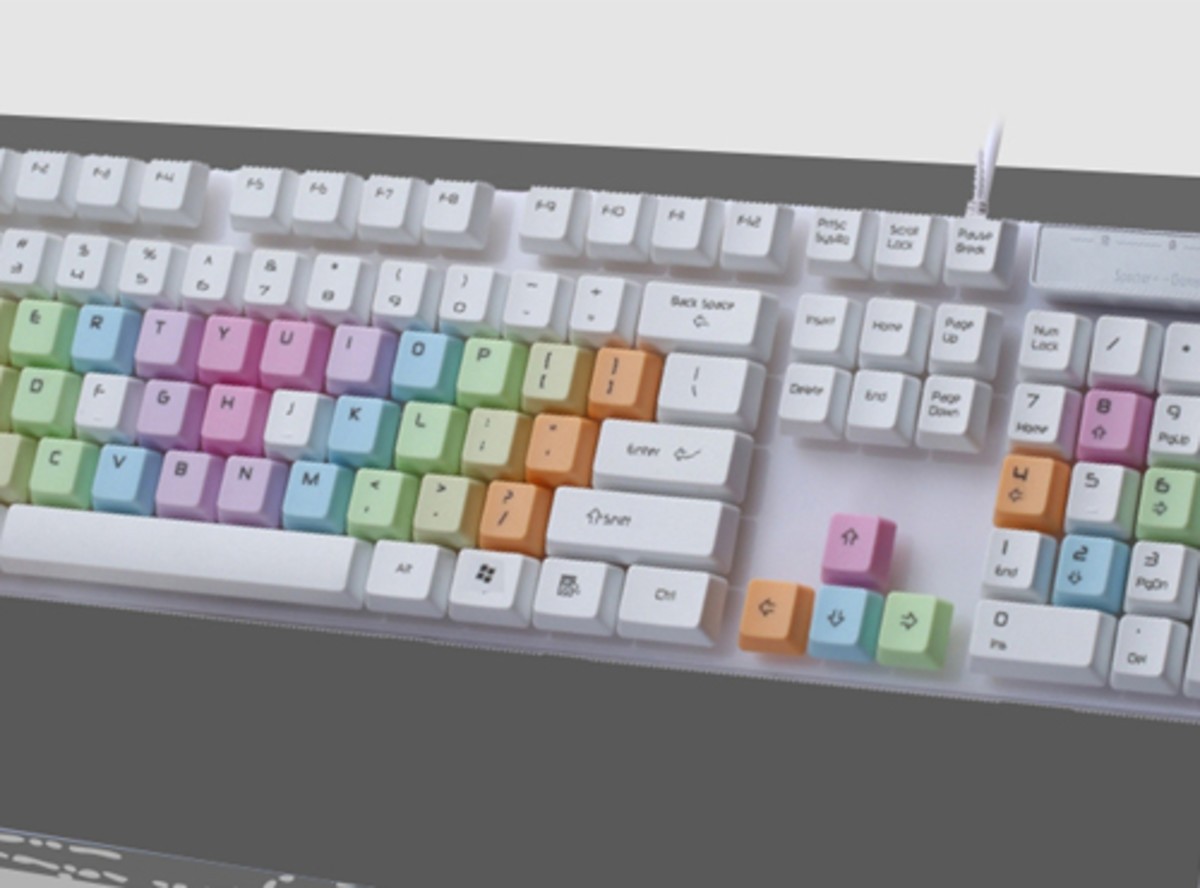 【高清图】优贵 K216 USB接口彩虹键盘 图2 -