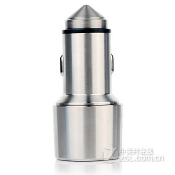 【双USB 车载手机支架 车充和金属车载充电器