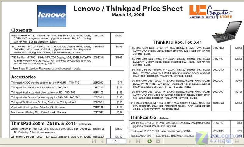 ����ThinkPad R60/Z61�ʼǱ��ع�ͼƬ����,ͼ1-ZOL�йش����ߵ�1��