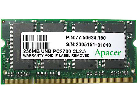 ��հ��Apacer��512MB DDR333(�ʼǱ�)ͼƬ���� ��4�� -ZOL�йش����ߵ�4��