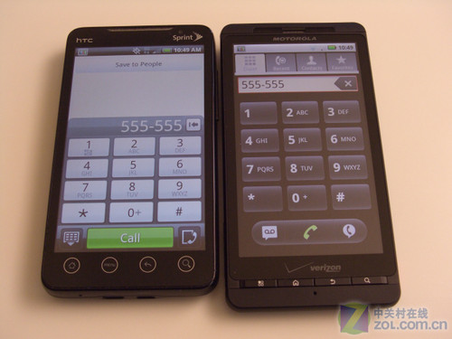 怪兽之战 摩托Droid X VS HTC EVO 4G 