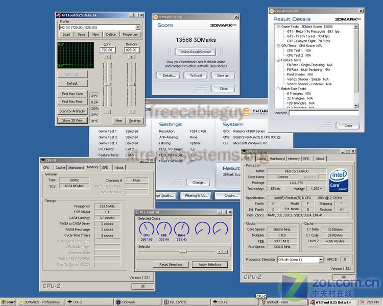 13588��!˫��Conroe 3DMark�÷ֽ���ͼƬ����,ͼ1-ZOL�йش����ߵ�1��