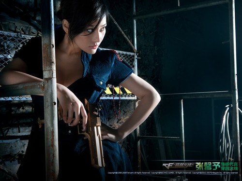 张馨予代言 游戏《穿越火线cf》高清壁纸