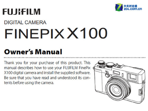 零距离富士X100 英文版X100说明书尝鲜