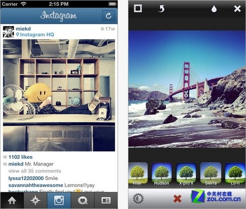 美图应用美中不足 Instagram加入更新阵营