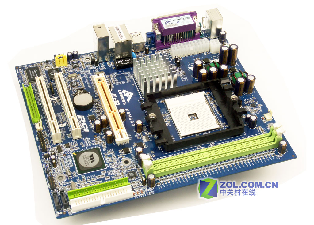 【高清图】 k8显卡也集成 388元冠盟k8m800主板图1