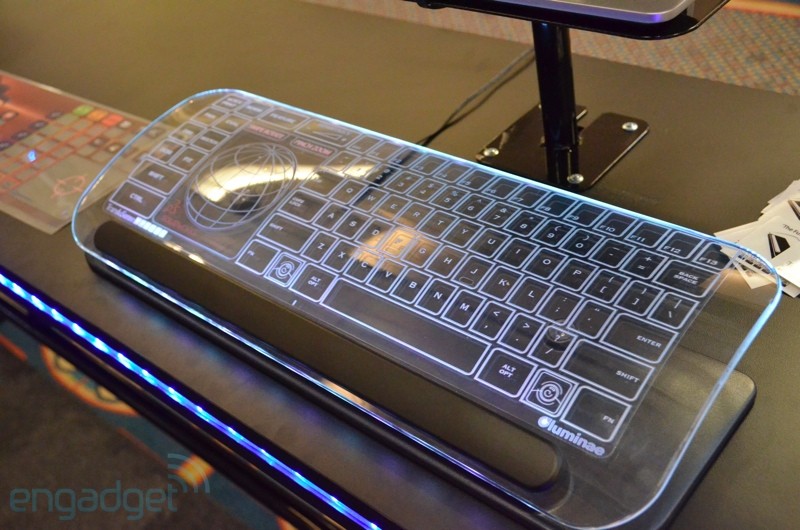 按键布局可diyces展出触控玻璃键盘