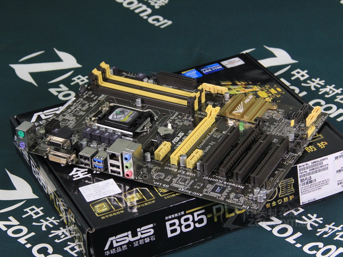 主板 华硕主板 华硕b85-plus 图片 实拍图