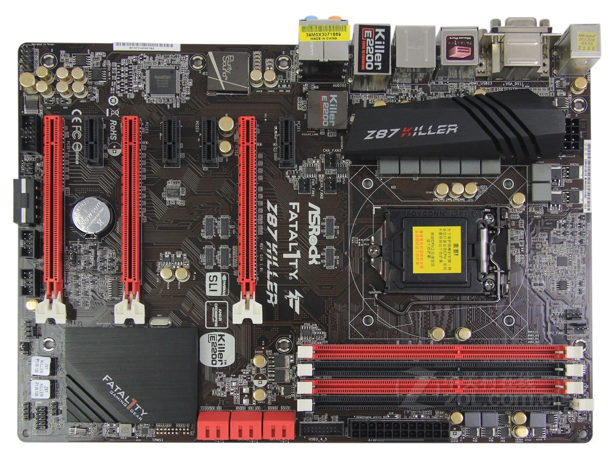 【高清图】 华擎(asrock)玩家至尊 z87 杀手版正面 图3
