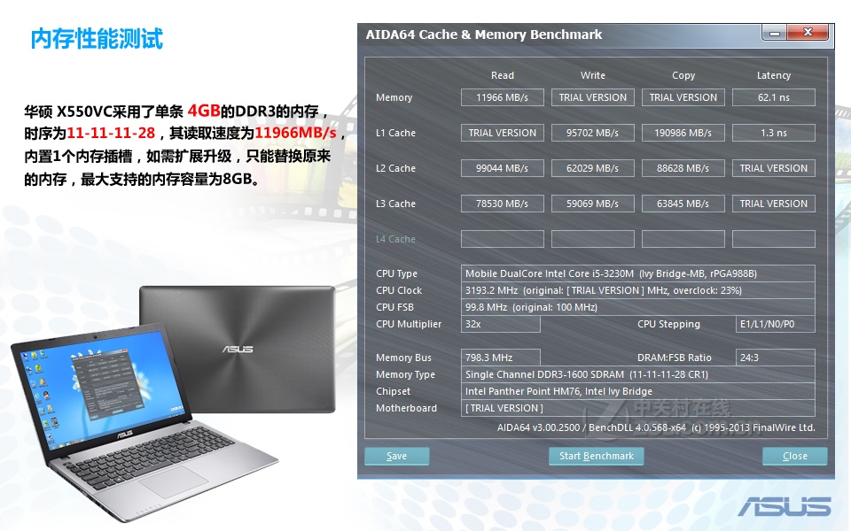 【高清图】 华硕(asus)x550xi323vc-sl(500gb/7200转)评测图解 图136
