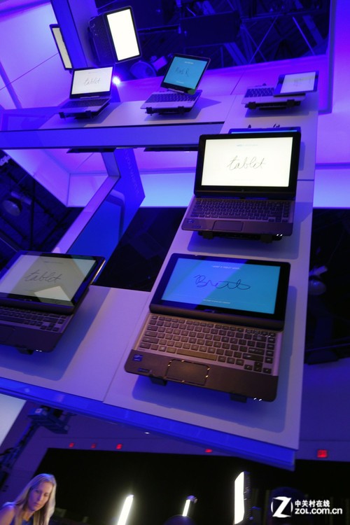 直击CES英特尔展台 多款2合1电脑亮相