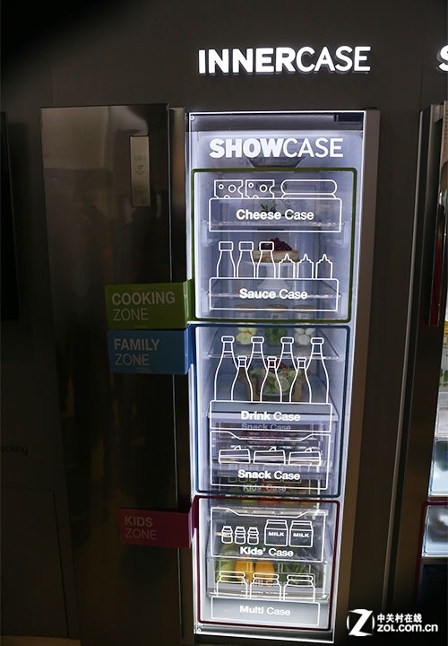 橱窗式陈列 三星showcase冰箱亮相ces