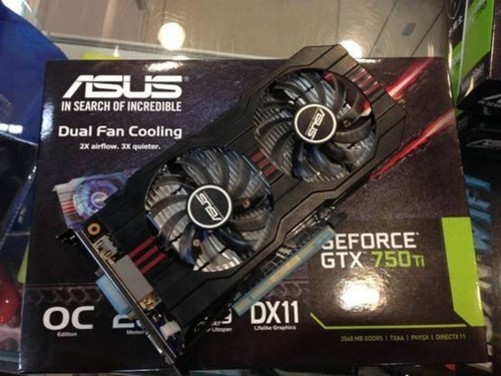 华硕圣骑士gtx750ti游戏显卡售价1149元