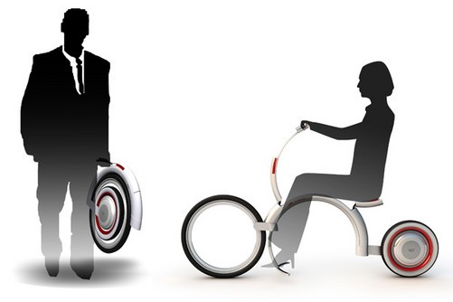 超折叠设计 蜗牛电动自行车时尚骑行