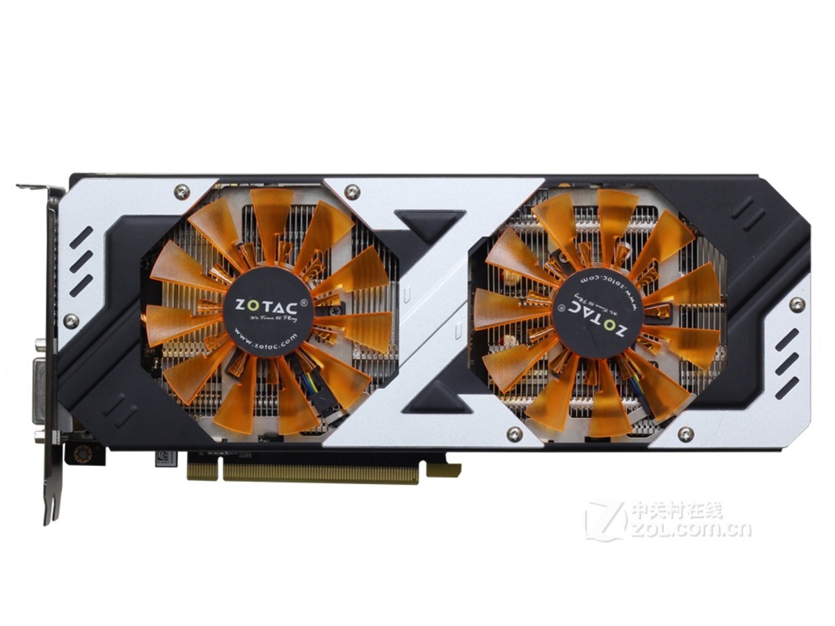 显卡 索泰显卡 索泰gtx 970-4gd5 毁灭者 ha 图片 整体外观图 1 / 3