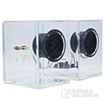 声色（sensc）X1 HIFI水晶音箱音响  高保真2.0书架音箱 创意多媒体音箱 X1 有源版白色