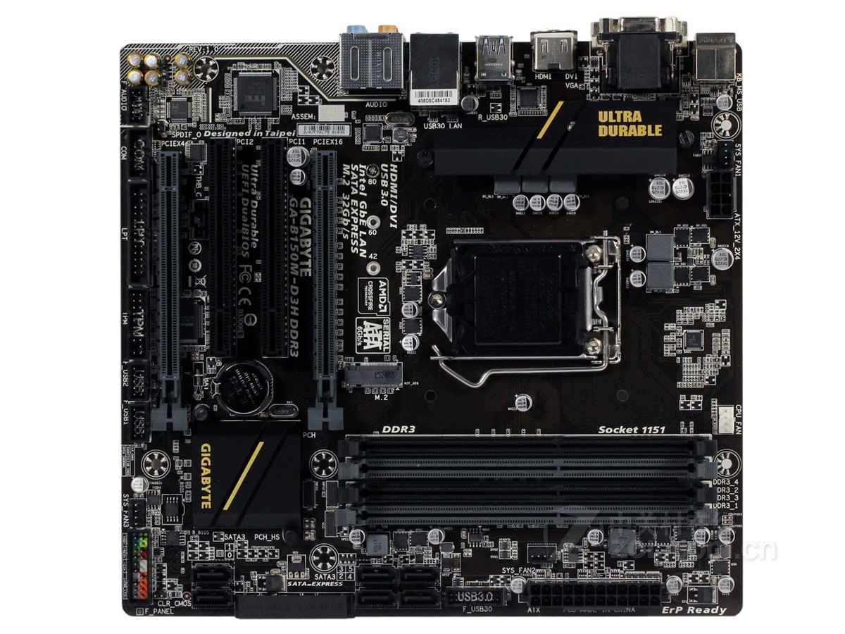 主板 技嘉主板 技嘉b150m-d3h ddr3(rev.1.