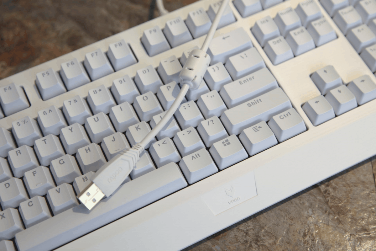 【高清图】雷柏v510pro背光防水机械键盘白色版图赏 图8 -zol中关村