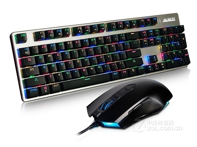 【高清图】 黑爵(ajazz)守望者键鼠套装整体外观图 图3