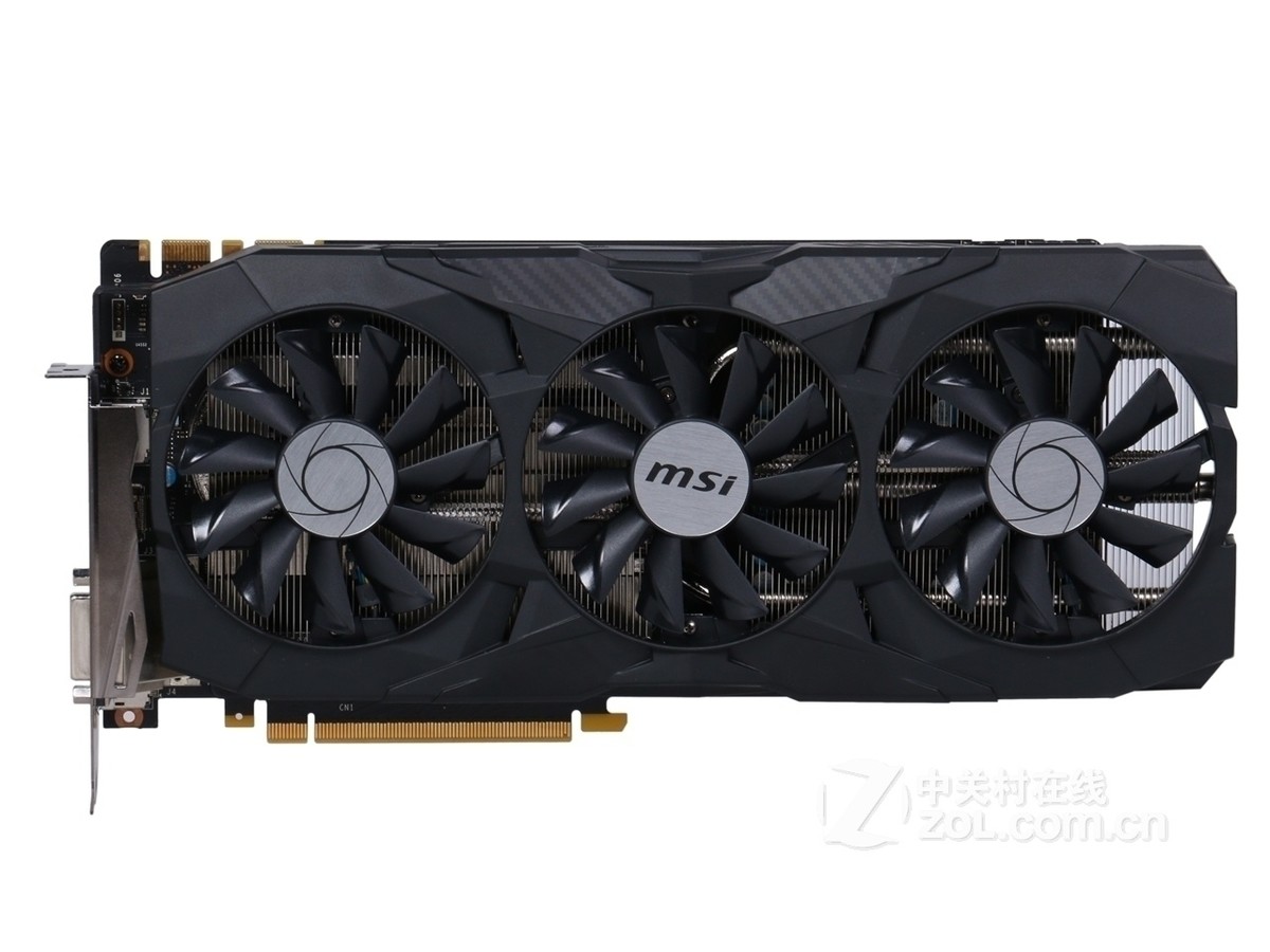 【高清图】 msi微星(msi)微星geforce gtx 1070 duke 8g 暗黑龙爵整体