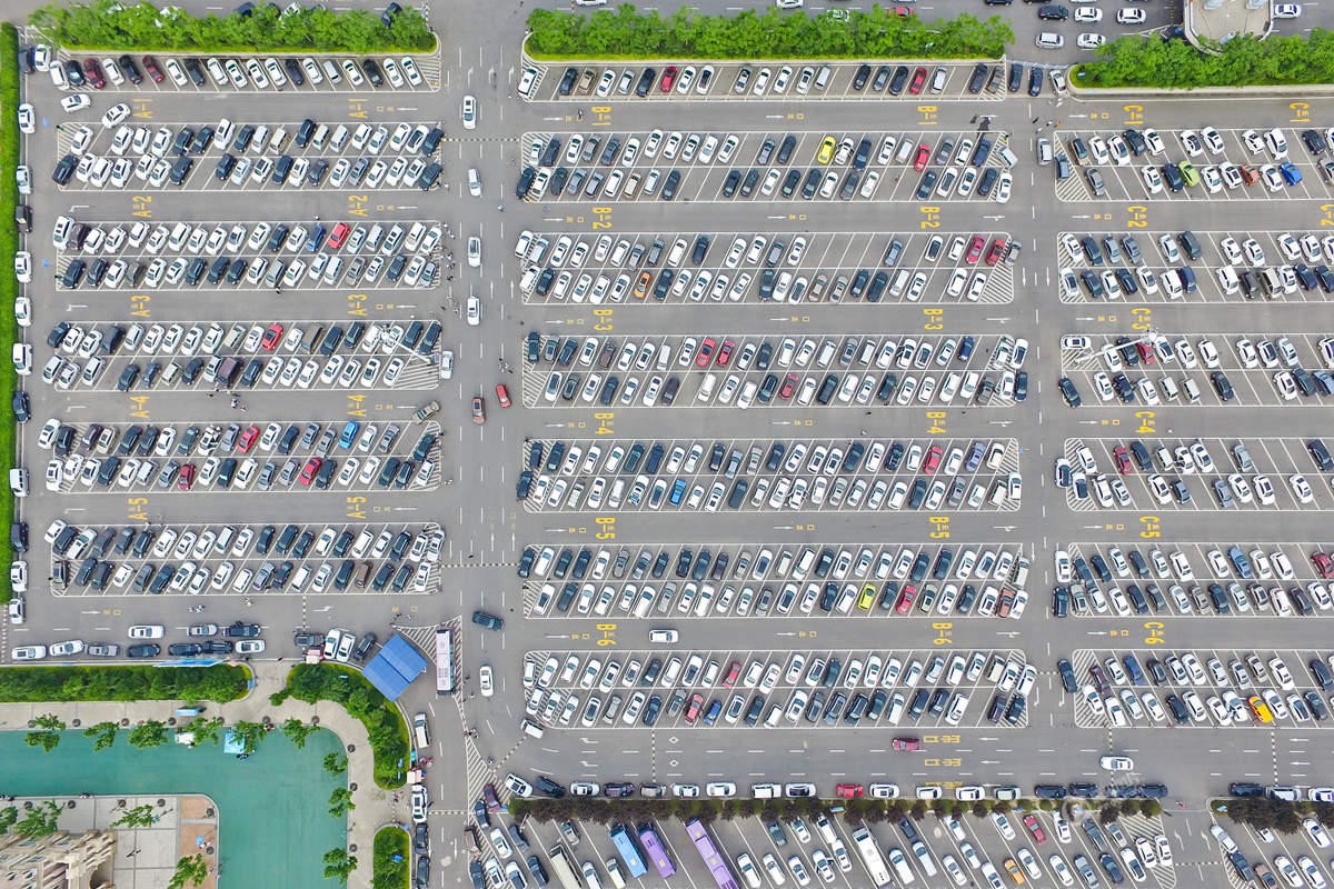 【高清图】 强迫症必看!上帝之眼俯瞰郑州停车场图3