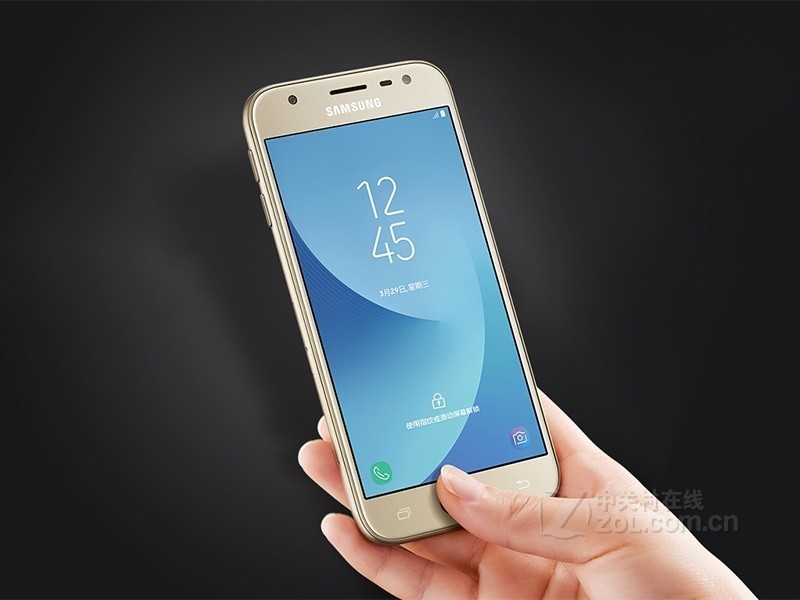 【高清图】 三星(samsung)2017版galaxy j3(j3300/全网通)流沙金 图