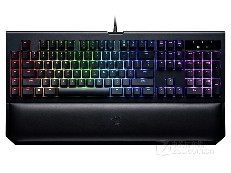 雷蛇(razer)razer 《守望先锋》黑寡妇蜘蛛幻彩版v2机械键盘整体外观