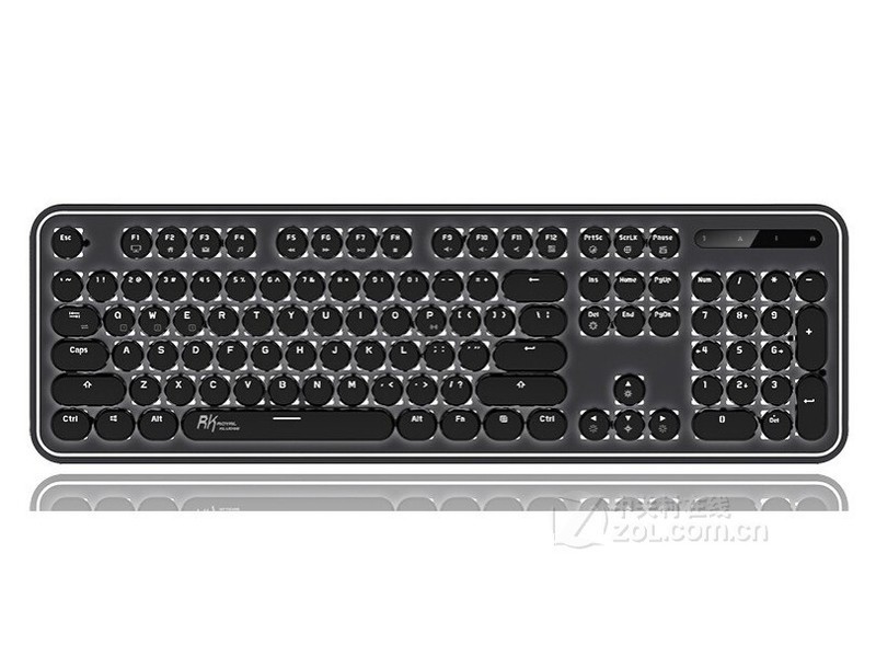 RK ROYAL KLUDGE圆点有线/蓝牙双模机械键盘（青轴） - 图片 1