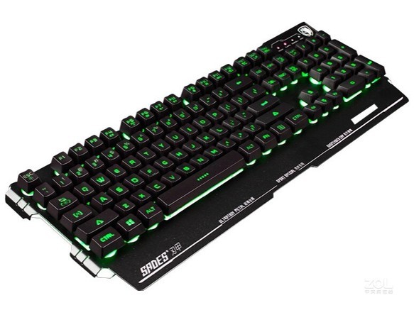赛德斯刃甲背光游戏键盘