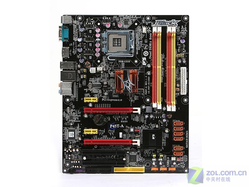 zol首页 主板 评测 899一线最低价 精英黑尊龙p45详细测试 > 图片