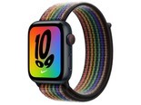 Apple（苹果）Watch Series SE午夜色铝金属表壳Nike回环式运动表带 彩虹版 GPS+蜂窝网络 44mm