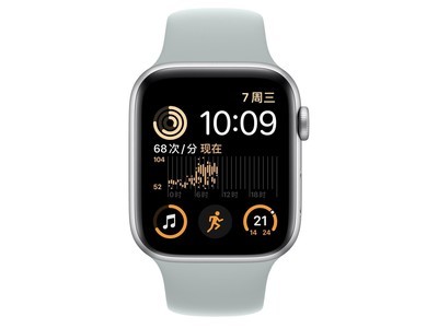 苹果watch series se银色铝金属表壳运动型表带
