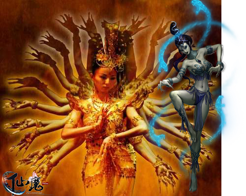 【高清图】《仙魔ol》与boss玩pk 游戏现实大对决图2-zol中关村在线