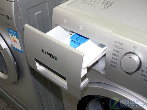 西门子ws12m468ti洗衣机能效标识和洗涤剂盒