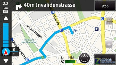 大葱玩手机诺基亚ovi地图免费导航体验