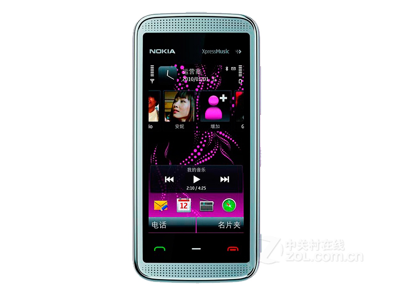 【图】诺基亚(nokia)5530凤舞霓裳白色图片欣赏, 图45-zol中关村在线