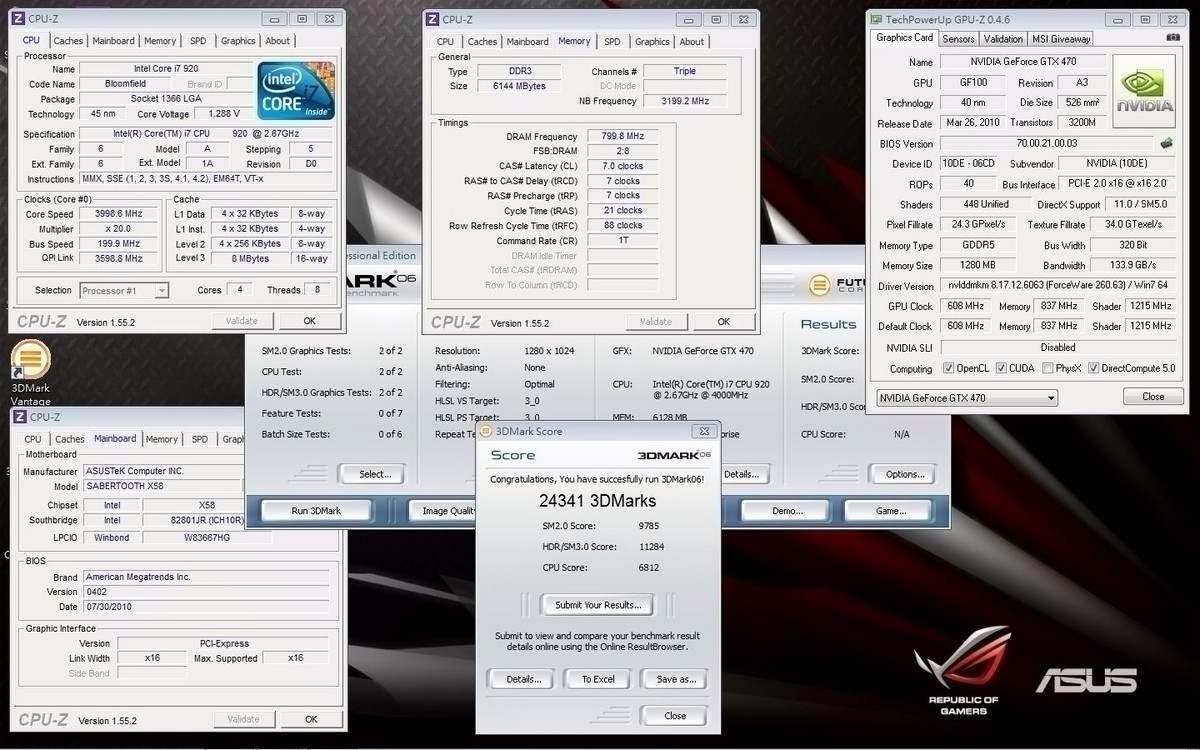 【高清图】 陶瓷镀膜散热 华硕剑齿虎x58超频测试图86