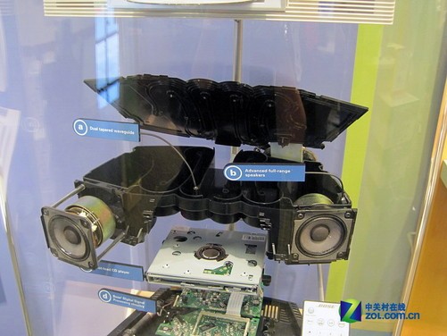 用户可以清晰的看到bose秒韵内部结构