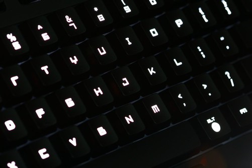 razer安纳西梵蛛键盘 背光灯效果