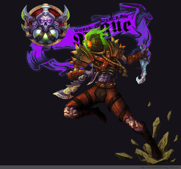 《魔兽世界:大灾变》t10套装手绘图稿,不仅在游戏里法师术士是亲