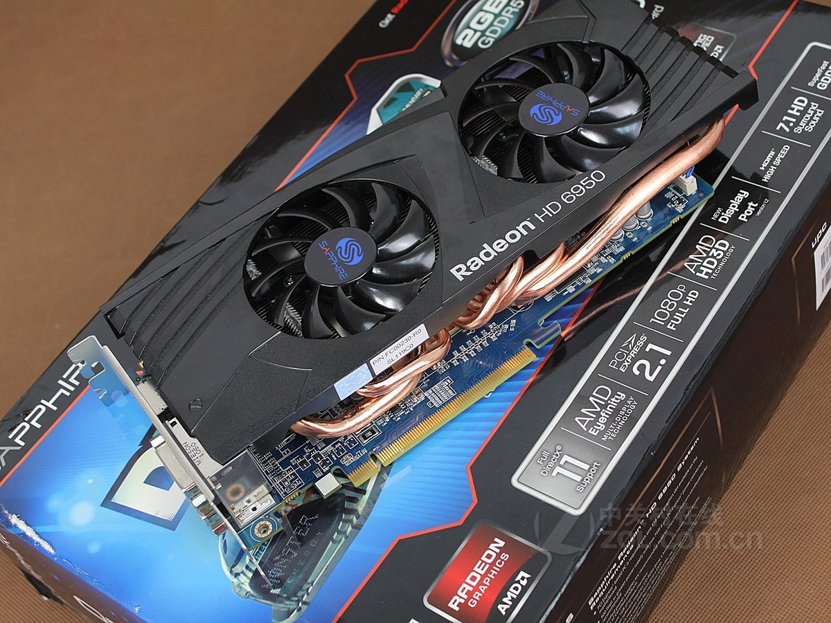 【高清图】 蓝宝石(sapphire)蓝宝hd6950 2gb gddr5 pci-e实拍图 图86