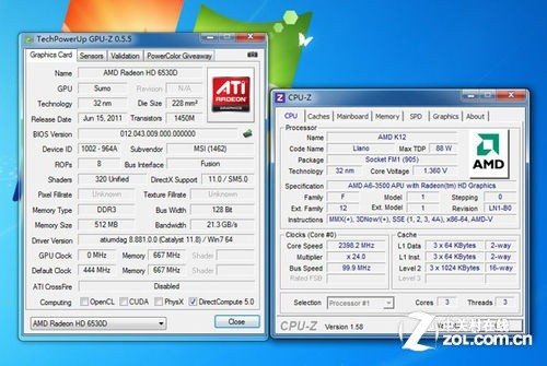 ����о����ǿ�Ƶǳ� A6-3500�Ӱ����� 