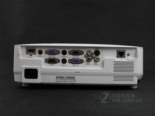 投影机NEC V260W+背面