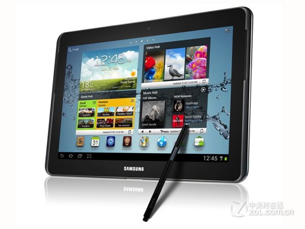 【高清图】 三星(samsung)n8000(galaxy note 10.1)整体外观图 图1