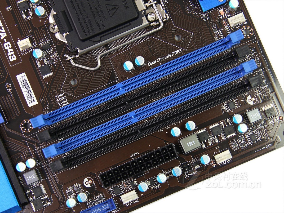 【高清图】 msi微星(msi)微星zh77a-g43内存插槽 图6